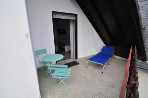 Balkón nebo terasa v ubytování Haus Rheinterrasse