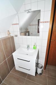 Koupelna v ubytování Haus Rheinterrasse