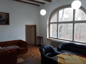 Posezení v ubytování LINDENHOF WALDHEIM