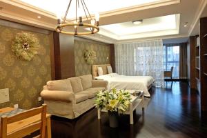 Area tempat duduk di Ring Service Apartment 798 Art Zone