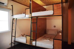una camera con 4 letti a castello di GUNI GUNI HOSTEL a Città di Puerto Princesa Altre 37 foto