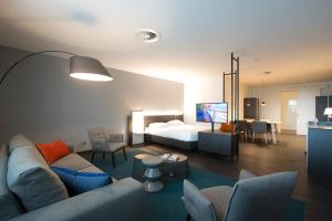 Posezení v ubytování Postillion Hotel Dordrecht
