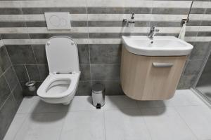 
Koupelna v ubytování Pivovar Prachatice
