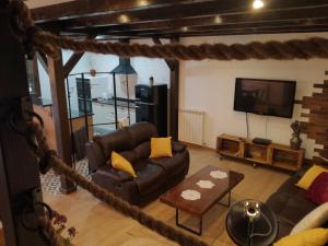 Posezení v ubytování Casa Rural Los 3 Panetes