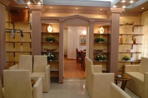 Χώρος καθιστικού στο Hotel Tehnograd