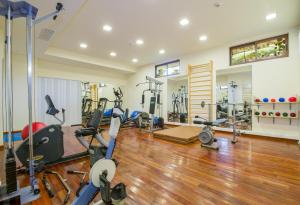 Fitness centrum a/nebo fitness zařízení v ubytování ERIA RESORT for people with special abilities