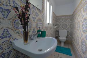 Koupelna v ubytování Casa Hadriano