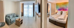 Ein Bett oder Betten in einem Zimmer der Unterkunft Thermalhotel Kemper