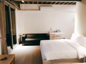 Katil atau katil-katil dalam bilik di 駐駐逢甲 Shine Residence