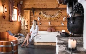 Postel nebo postele na pokoji v ubytování Residence Bad Moos