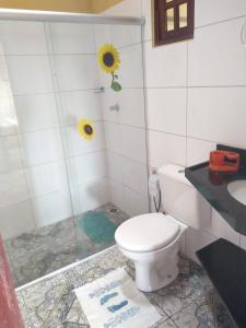 A bathroom at Casa Litoral Sul - Praia Bela/ PB
