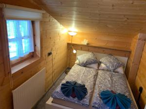Postel nebo postele na pokoji v ubytování Landhaus Erlzette