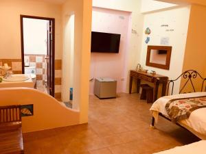 Voodi või voodid majutusasutuse Morpheus B&B toas