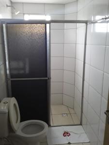 
A bathroom at Almeidas Hotel
