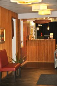 Lobbyn eller receptionsområdet på Sjögestad Motell