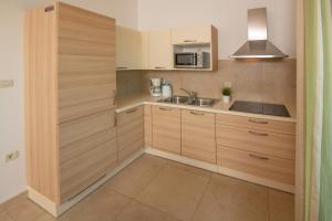 Kuchyň nebo kuchyňský kout v ubytování Apartments Oliva