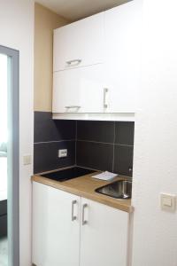 Kuchyň nebo kuchyňský kout v ubytování Appartement Anne