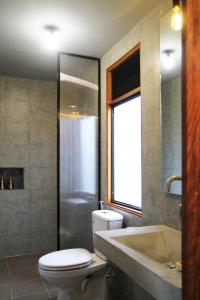 Koupelna v ubytování NANO Eco-Hostel