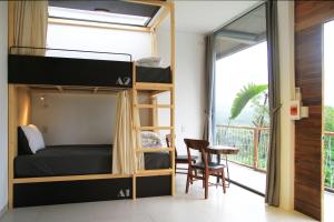 Postel nebo postele na pokoji v ubytování NANO Eco-Hostel