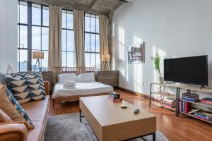 A television and/or entertainment centre at Sosuite at Independence Lofts - Callowhill