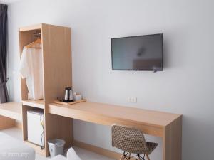TV a/nebo společenská místnost v ubytování Luxe Villa