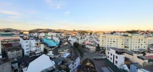 an overhead view of a city with buildings at Thanh Thao Dalat Hotel in Da Lat