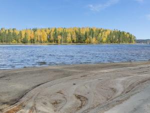 una playa con huellas en la arena junto a un cuerpo de agua en Holiday Home Markenniemi by Interhome, en Ahveninen
