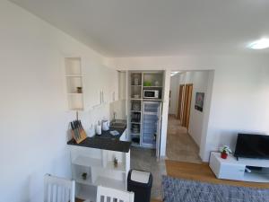 TV a/nebo společenská místnost v ubytování AS Apartments Rafailovici