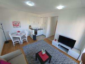 TV a/nebo společenská místnost v ubytování AS Apartments Rafailovici