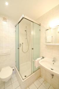Koupelna v ubytování Hotel Purucker
