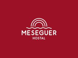 a logo for a hospital with a rainbow at Hostal Meseguer in El Altet