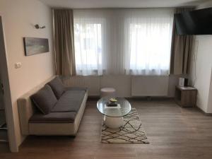 TV a/nebo společenská místnost v ubytování Hotel Michael