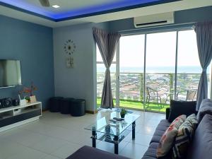 Posezení v ubytování Sekinchan SeaView Homestay 034 高楼看海阳台民宿
