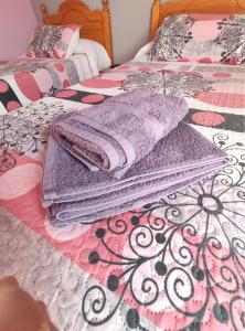 Postel nebo postele na pokoji v ubytování Hostal El Bodegon