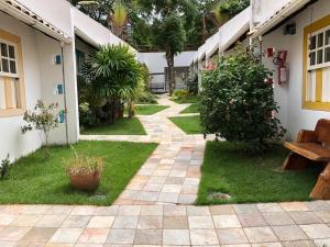 ピレノポリスにあるLOFT QUINTA DO ABADEの中庭