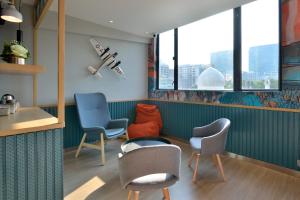 Area soggiorno di Atlas Hostel & Backpackers