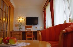 TV a/nebo společenská místnost v ubytování Hotel Bergland