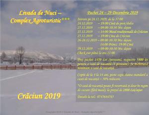 a flyer for the winter concert approximate at Complex Agroturistic Livada de Nuci in Baia de Fier