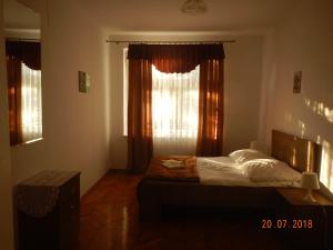 ザコパネにあるApartament Providentia Zakopane Witkiewicza 3のベッドルーム1室(窓の前にベッド1台付)