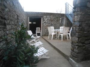 Patio nebo venkovní prostory v ubytování Petit nid douillet à Port-bail