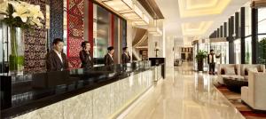 Zona de hol sau recepție la Radisson Blu Hotel Liuzhou
