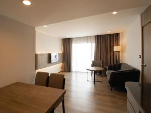 Katil atau katil-katil dalam bilik di Fortune View Khong Hotel Nakhon Phanom