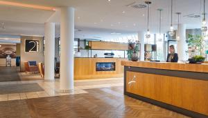 Lobby/Rezeption in der Unterkunft Atlanta Hotel International Leipzig