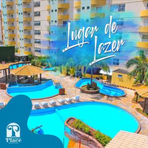 Πισίνα στο ή κοντά στο APARTAMENTO FLAT CONDOMÍNIO THERMAS PLACE