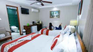 Cama o camas de una habitación en Hotel del Sur