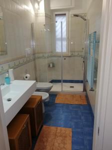ビシェーリエにあるA Casa di Anaのバスルーム(トイレ、洗面台、シャワー付)
