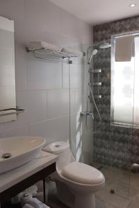 Koupelna v ubytování Hotel Conde de Penalba