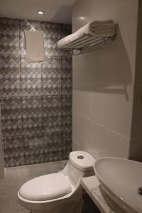 Koupelna v ubytování Hotel Conde de Penalba
