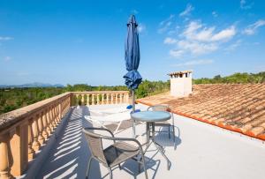 A balcony or terrace at Finca Caseta Son Morro
