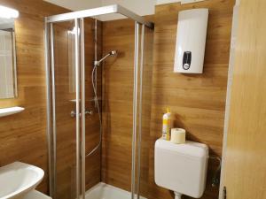 A bathroom at appartementen Haus Bergblick Még 37 kép
